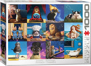 Zodiac Cats 1000pc. Puzzle